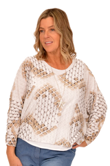 Snakeskin Print 2PC Tunic