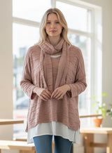 Braided 2PC Top w/ Scarf