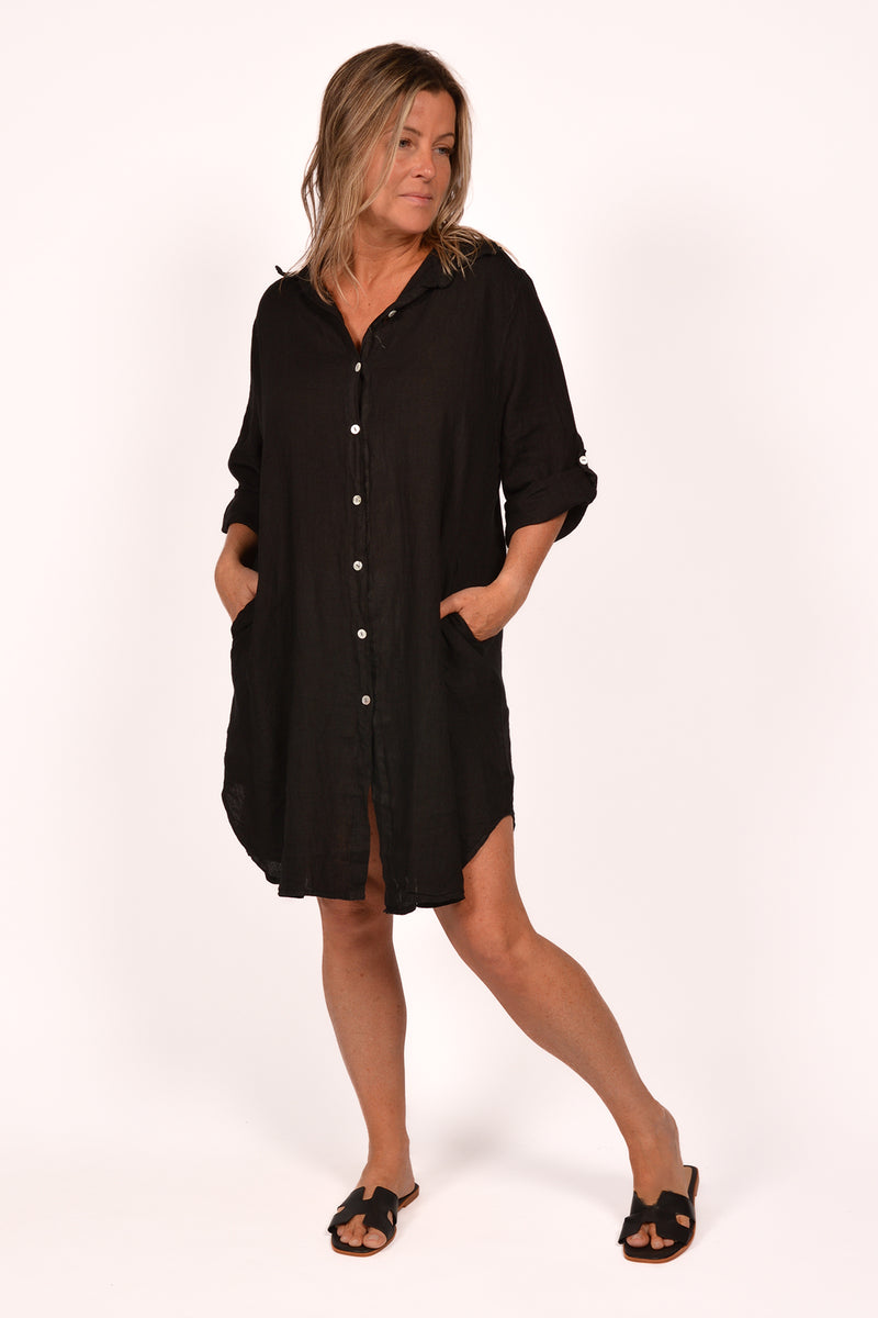 Linen Shirt Dress