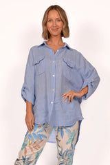 Blue Jean Linen Shirt