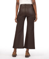Meg HR Fab Ab Coated  Wide Leg