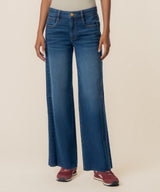 Meg HR Wide Leg Raw Hem