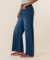 Meg HR Wide Leg Raw Hem