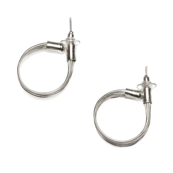 Wire Loop Metal Earrings