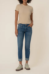 Amy Crop Straight Leg Roll Up