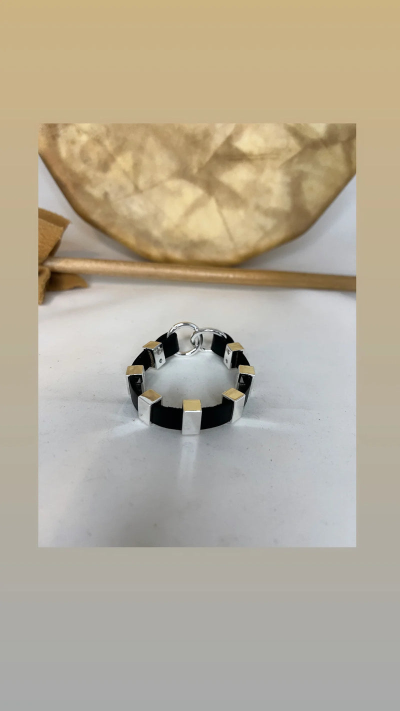 Avril LUXE Wristwear - Black and Silver