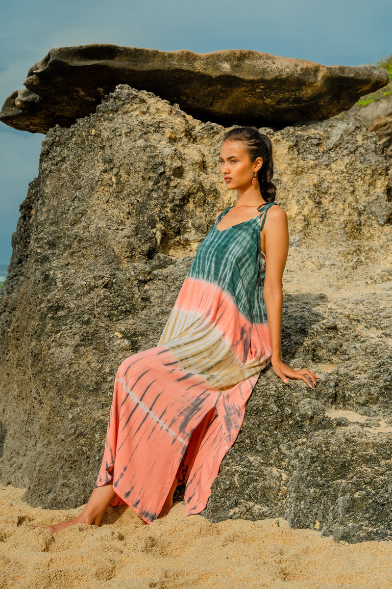 Striped Tie Dye Sundress