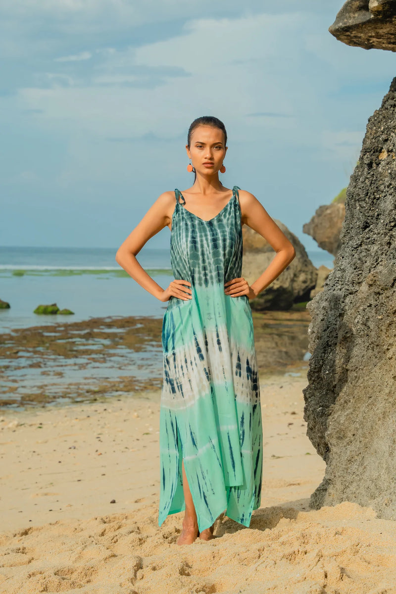 Striped Tie Dye Sundress