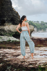 Simple Bone Tie Dye Bali Pant