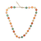 Multicolour Flower Necklace