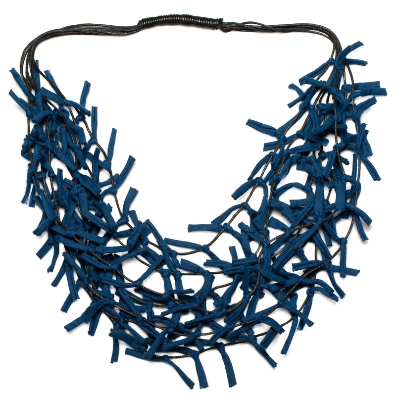 Knotted Fabric Necklace