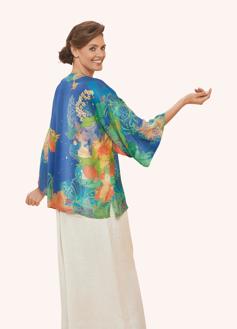 Hummingbird at Dusk Kimono