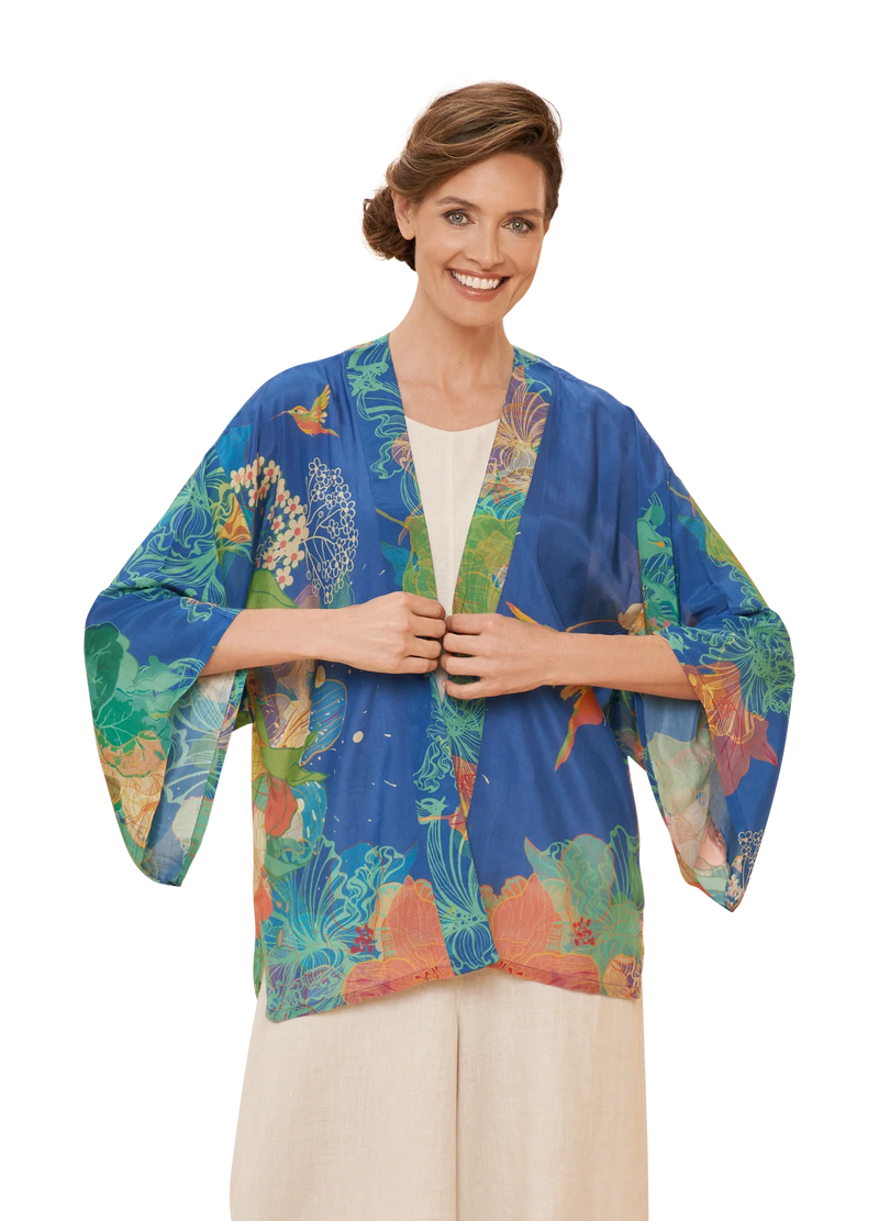 Hummingbird at Dusk Kimono