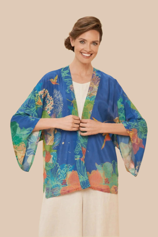 Hummingbird at Dusk Kimono