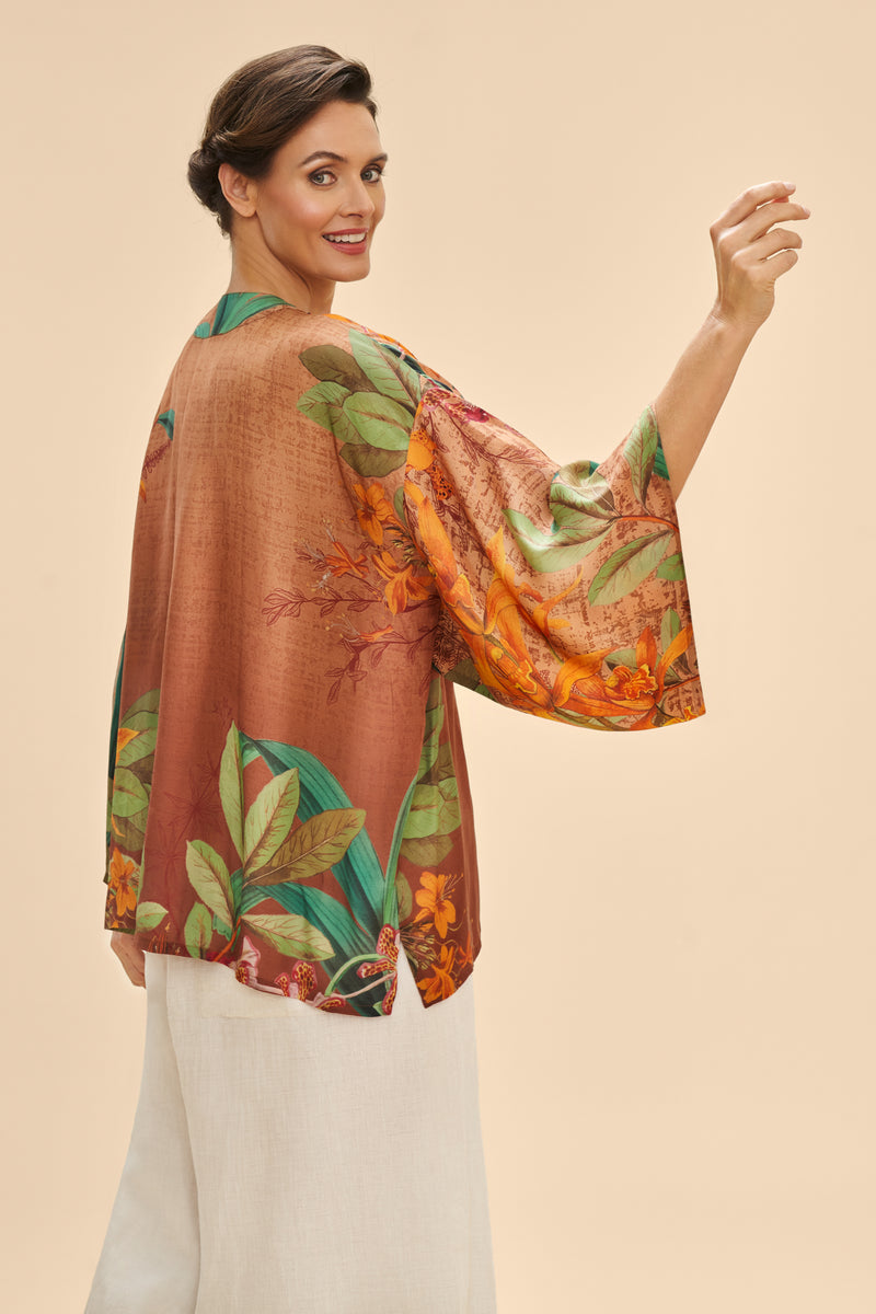 Botany Bliss Taupe Kimono