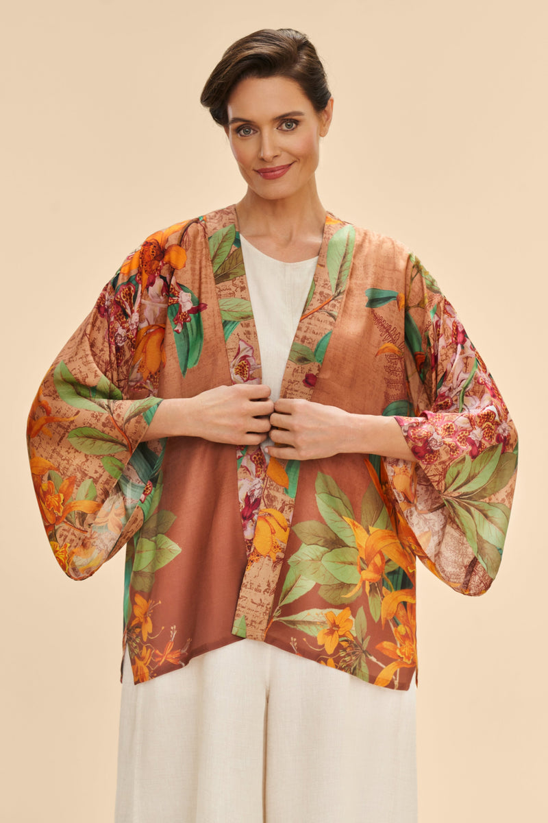 Botany Bliss Taupe Kimono