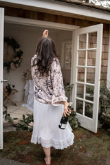 Peace Wine & Sunshine Cropped Kimono