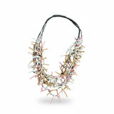 Multi Strand Fabric Necklace