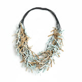 Multi Strand Fabric Necklace