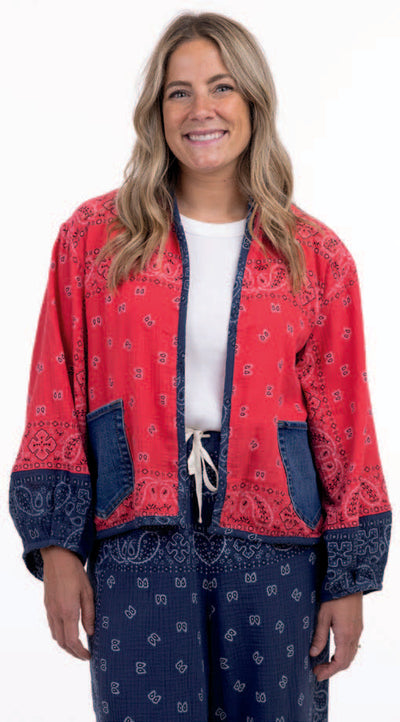 Bandana Mix Cardigan – Post Office by Shannon Passero