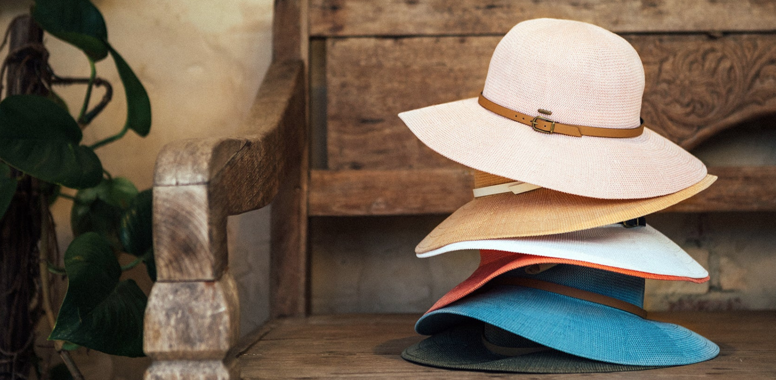 Leslie Wide Brim Hat – Post Office by Shannon Passero