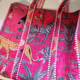 Quilted Bag Zoo Print