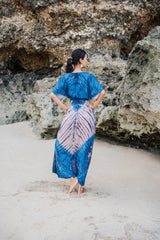 Tie Dye Lapis Ombre Maxi Dress