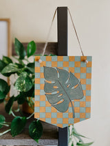Checker Monstera Stain by Numbers Kit