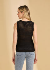 Sleeveless Textured Sweater