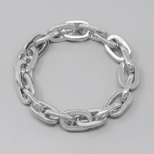 Metal Link Stretch Bracelet