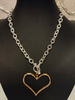 Two Tone Necklace w/ Heart