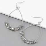 Teardrop Metal Earring