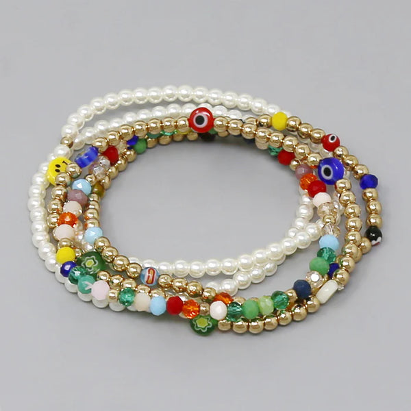 Evil Eye Bracelet Set