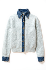 The Denim Button-up Cardigan