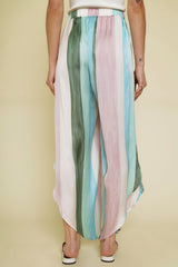 Pastel Stripe Wrap Pants