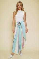 Pastel Stripe Wrap Pants