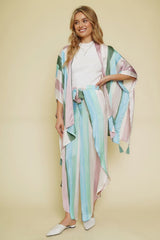 Pastel Stripe  Kimono