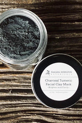 Charcoal & Turmeric Facial Mask with brush