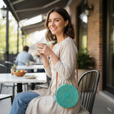 Round Rattan Purse