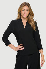 Long Sleeve V Neck Top