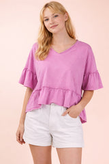 Willow Ruffle Crop