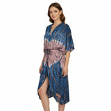 Tie Dye Lapis Ombre Kimono