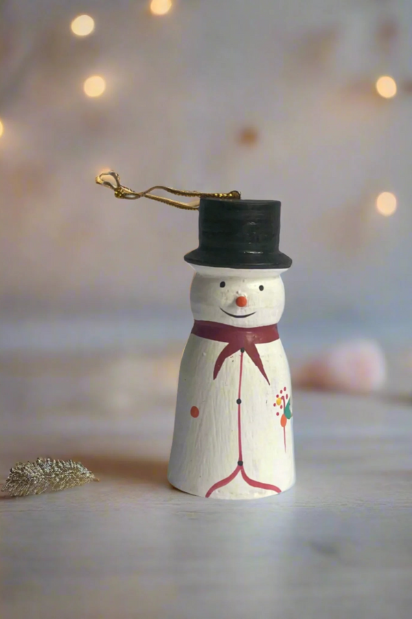 Top Hat Snowman Ornament