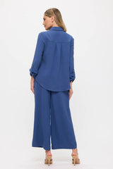 Long Sleeve Button Up Top