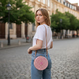 Round Rattan Purse