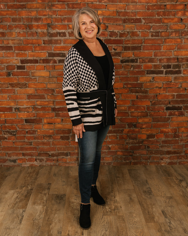 Zebra Print Cardigan