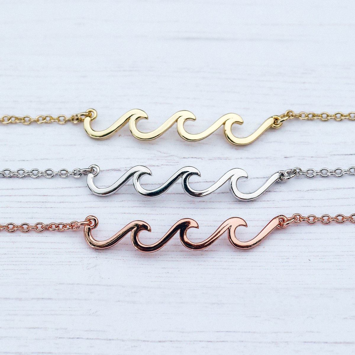 Delicate Wave Anklet Post Office by Shannon Passero