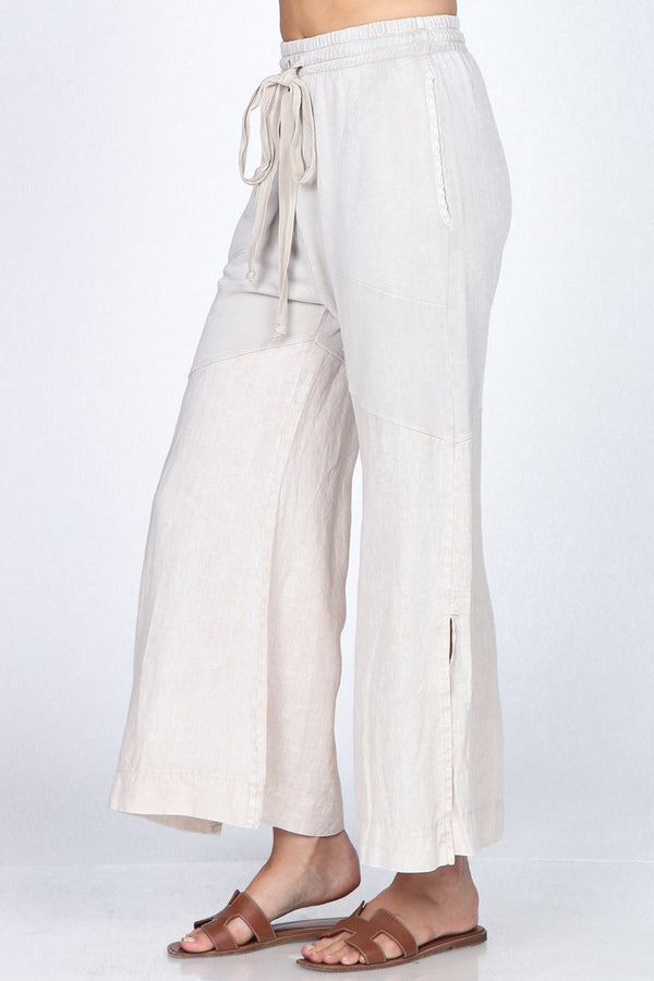 Mineral Wash Wide Leg Pant
