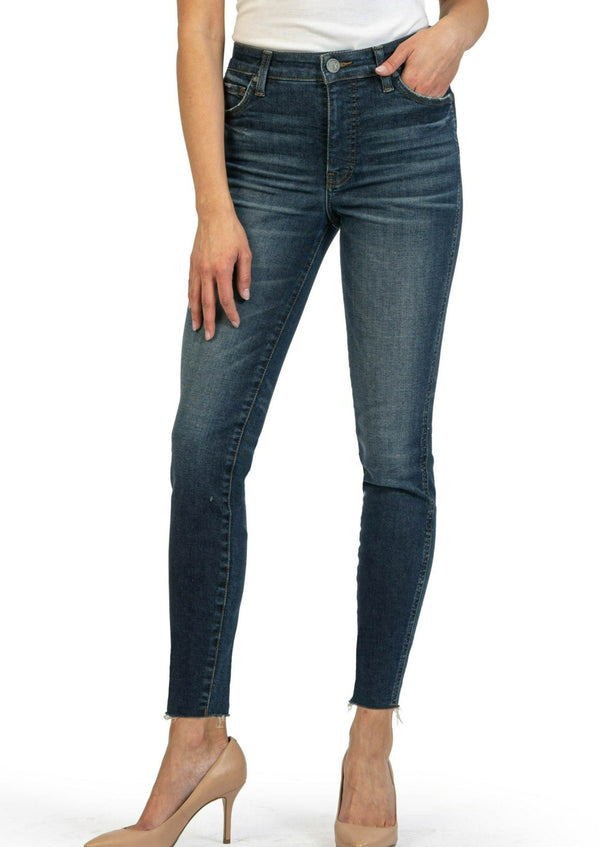 Connie High Rise Raw Hem Refine