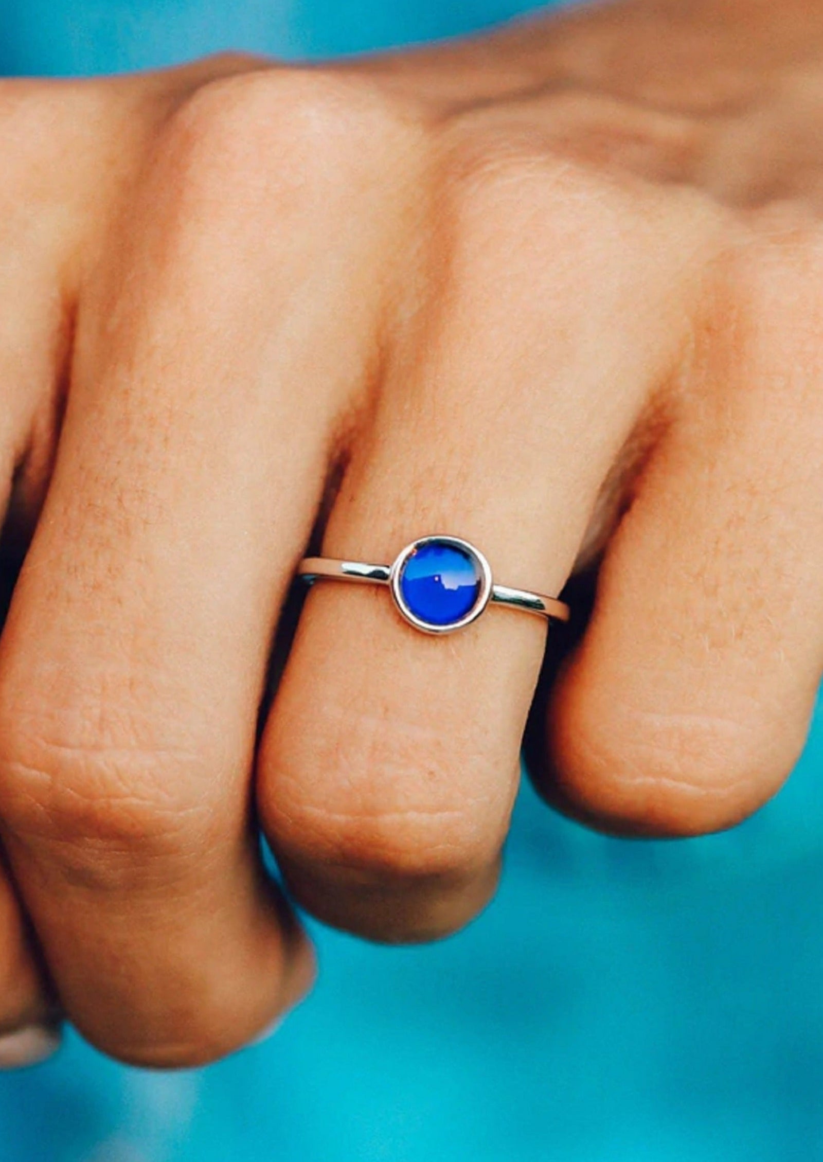 Blue in a mood ring sales